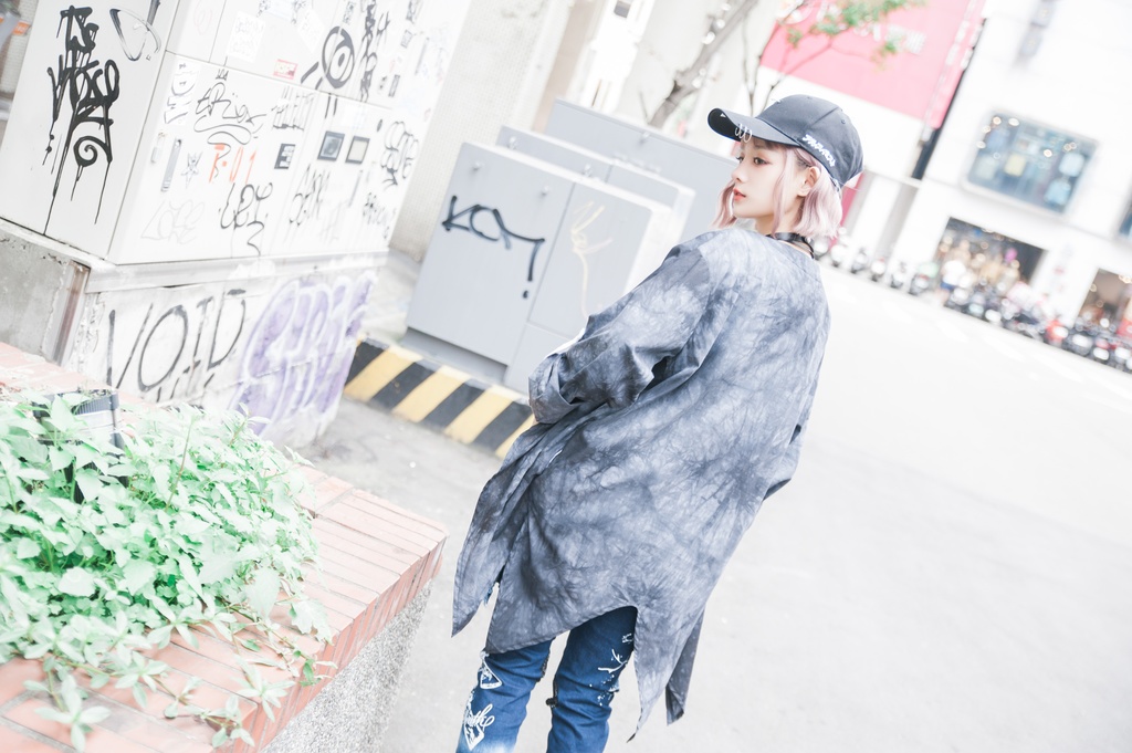 JillpunkオリジナルパンクKERA ムーンライト⋆哀歌朧な月影プリント退廃的ブリーチ重ね着風レイヤードゆったり長袖カットソーTシャツ メンズ レディーズ おしゃれ男女兼用ファッション原宿秋葉系カッコいい