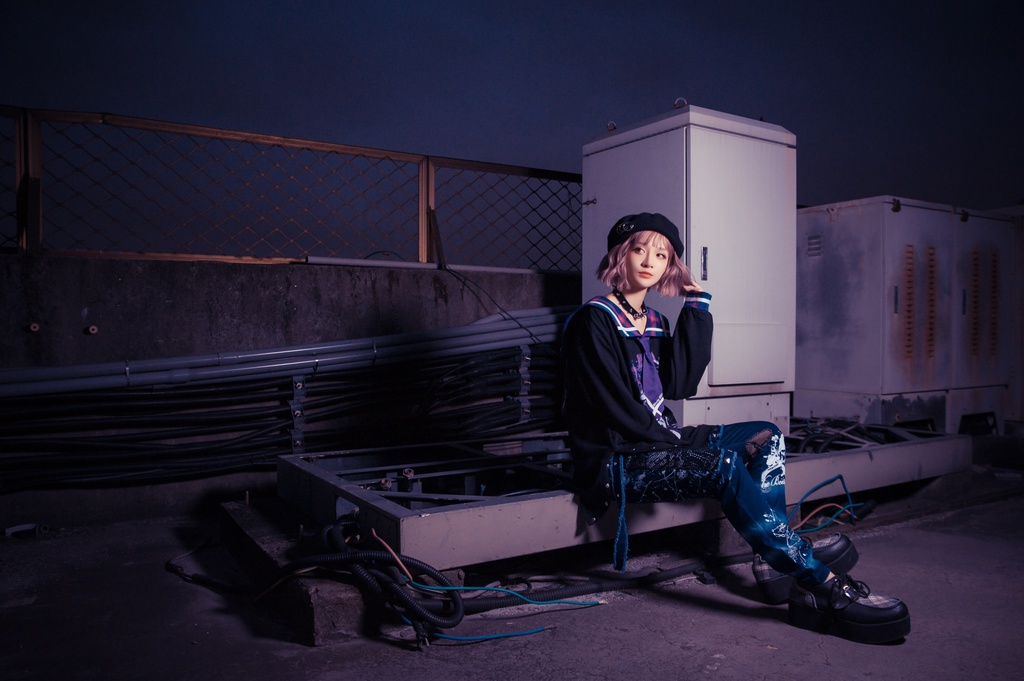 Jillpunkオリジナル二次コン 暗闇の童話セーラー長袖兎耳水兵服ネックタイベルト付きチュニックワンピース サイドスリットドレスタータンチェック柄 COSPLAYレディースV系 病みカワ原宿秋葉系 おしゃれ地雷系可愛い萌え