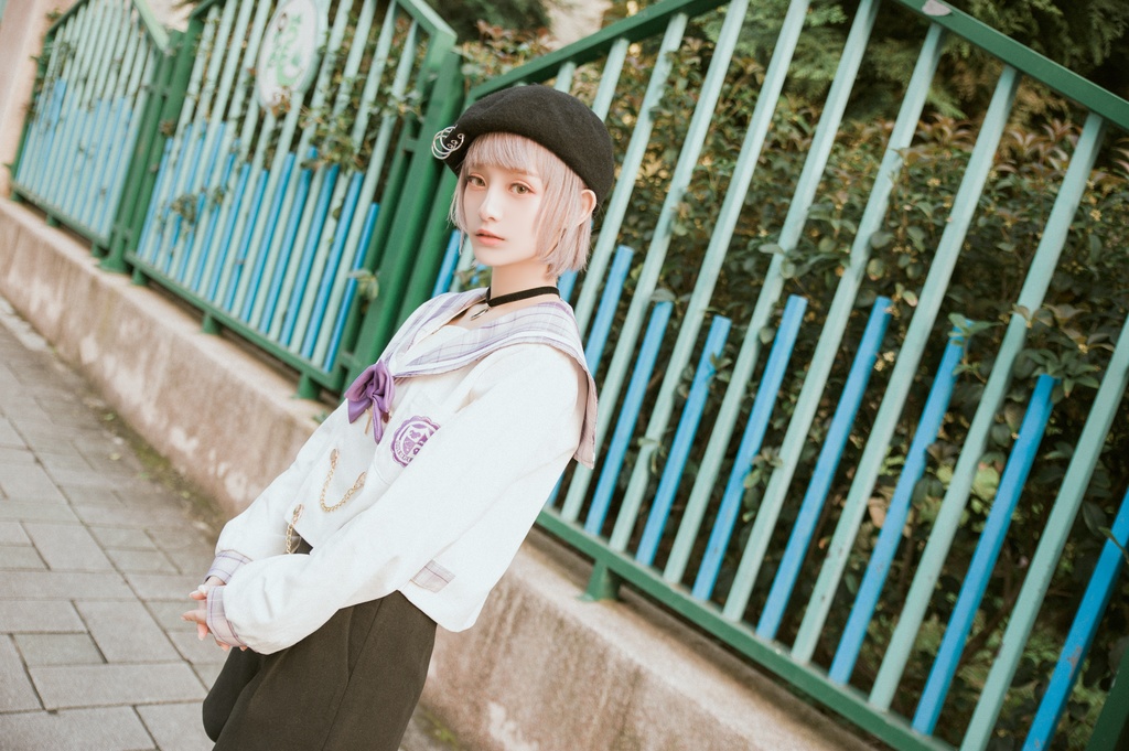 JillpunkオリジナルROCOPUNKO貴族学院ダブルブレストボタンチェーンネックタイ付きクロップドセーラー水兵服 制服COSPLAYレディースV系 姫系森系ロリータ おしゃれ可愛い萌え