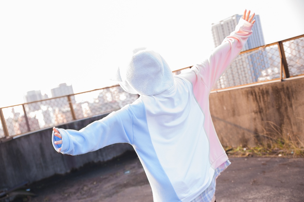 Jillpunkオリジナルお宅可愛い不良高校 独身愛玩犬イヌ耳タータン裏地裏起毛レイヤードゆったりパーカーメンズ レディー V系 おしゃれ大きいサイズ男女兼用ファッション秋葉系萌え犬系