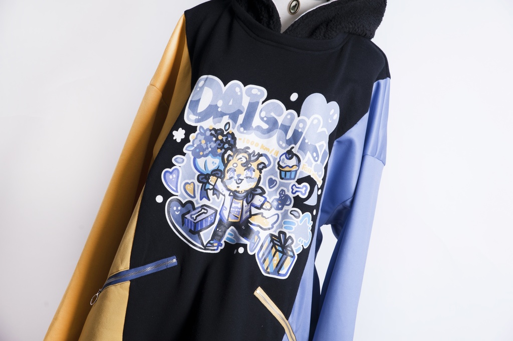 Jillpunkオリジナルお宅可愛い不良高校 独身愛玩犬イヌ耳タータン裏地裏起毛レイヤードゆったりパーカーメンズ レディー V系 おしゃれ大きいサイズ男女兼用ファッション秋葉系萌え犬系