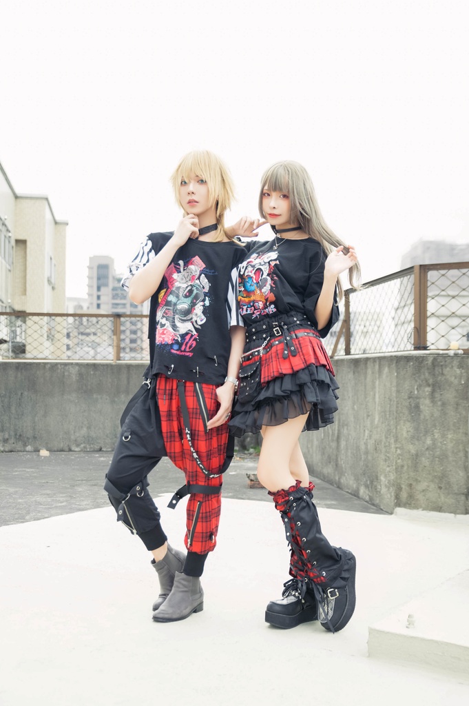 JillpunkオリジナルKERA 芥川龍之介見て地獄漢字書道ゆったりサルエル サスペンダー付きハーレムパンツズボン ファッションおしゃれパンクメンズ レディースV系秋葉系