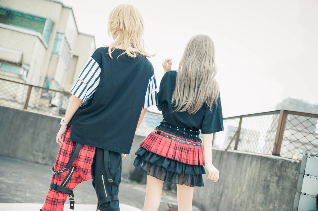 JillpunkオリジナルKERA 芥川龍之介見て地獄漢字書道ゆったりサルエル サスペンダー付きハーレムパンツズボン ファッションおしゃれパンクメンズ レディースV系秋葉系