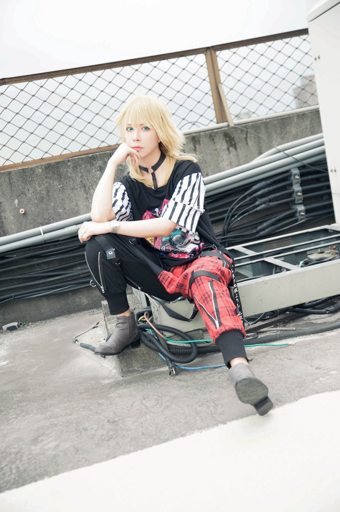 JillpunkオリジナルKERA 芥川龍之介見て地獄漢字書道ゆったりサルエル サスペンダー付きハーレムパンツズボン ファッションおしゃれパンクメンズ レディースV系秋葉系