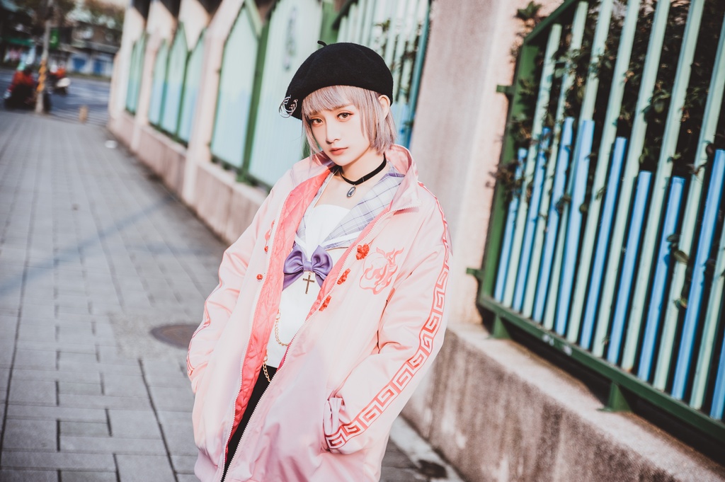 Jillpunkオリジナル原宿秋葉地雷系アニメKUUAコラボ 好好睡チャイナ漢字中華風ゆったりキルティング裏地タートルネックウィンドウブレーカージャケット メンズ レディー V系 おしゃれ大きいサイズ男女兼用ファッションカッコいい