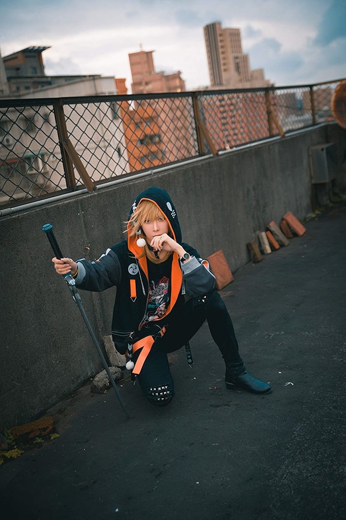 Jillpunkオリジナルお宅アニメ二次コンsoshikiコラボ霧隠天狗忍者コスプレフード付き裏起毛和風ゆったりパーカージャケットメンズ レディー V系 おしゃれ大きいサイズ男女兼用ファッション秋葉系カッコいいcosplay