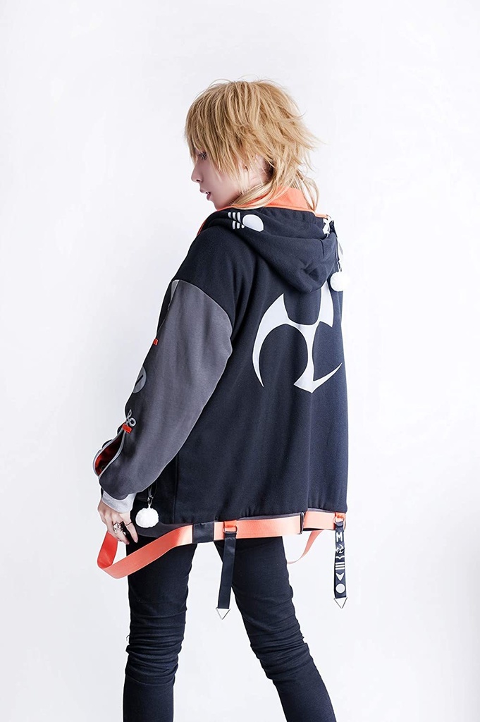 Jillpunkオリジナルお宅アニメ二次コンsoshikiコラボ霧隠天狗忍者コスプレフード付き裏起毛和風ゆったりパーカージャケットメンズ レディー V系 おしゃれ大きいサイズ男女兼用ファッション秋葉系カッコいいcosplay