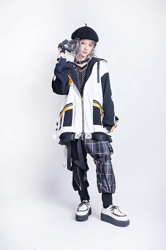 Jillpunkオリジナルお宅アニメ二次コンsoshikiコラボ霧隠天狗忍者コスプレフード付き裏起毛和風ゆったりパーカージャケットメンズ レディー V系 おしゃれ大きいサイズ男女兼用ファッション秋葉系カッコいいcosplay