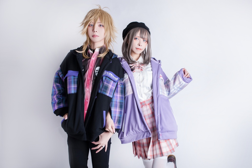 Jillpunkオリジナル二次コン可愛い不良高校応援団長羊ハートボタンフード付きスタジアムジャンパータータン柄裏起毛パーカージャケットロリータ Lolita森ガール レディーおしゃれファッション秋葉系萌え