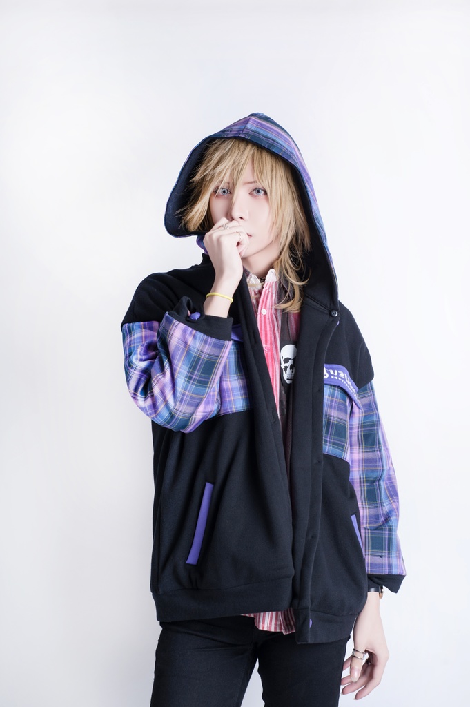 Jillpunkオリジナル二次コン可愛い不良高校応援団長羊ハートボタンフード付きスタジアムジャンパータータン柄裏起毛パーカージャケットロリータ Lolita森ガール レディーおしゃれファッション秋葉系萌え