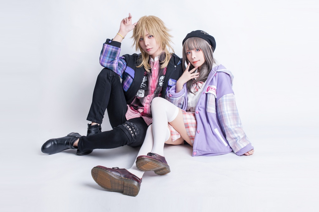 Jillpunkオリジナル二次コン可愛い不良高校応援団長羊ハートボタンフード付きスタジアムジャンパータータン柄裏起毛パーカージャケットロリータ Lolita森ガール レディーおしゃれファッション秋葉系萌え