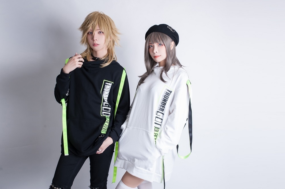 Jillpunkオリジナル 86+コラボ雷神鳴神太鼓モチーフ稲妻チャームアクセサリー蛍光テープゆったりパーカー フード付きトレーナー メンズ レディー V系 おしゃれ大きいサイズ男女兼用ファッション秋葉系カッコいい