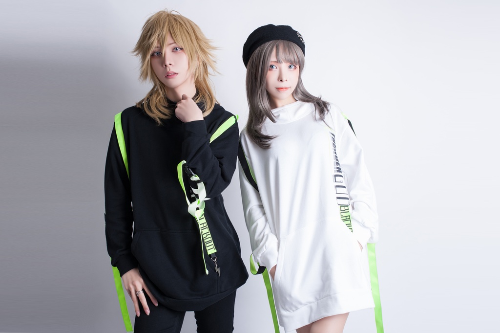 Jillpunkオリジナル 86+コラボ雷神鳴神太鼓モチーフ稲妻チャームアクセサリー蛍光テープゆったりパーカー フード付きトレーナー メンズ レディー V系 おしゃれ大きいサイズ男女兼用ファッション秋葉系カッコいい