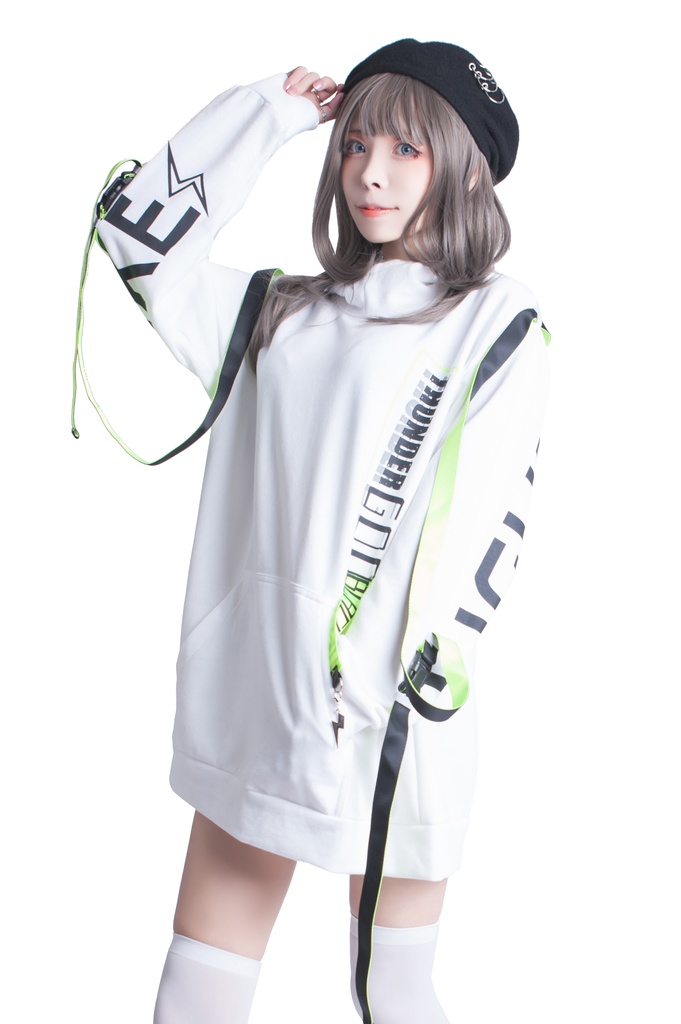 Jillpunkオリジナル 86+コラボ雷神鳴神太鼓モチーフ稲妻チャームアクセサリー蛍光テープゆったりパーカー フード付きトレーナー メンズ レディー V系 おしゃれ大きいサイズ男女兼用ファッション秋葉系カッコいい