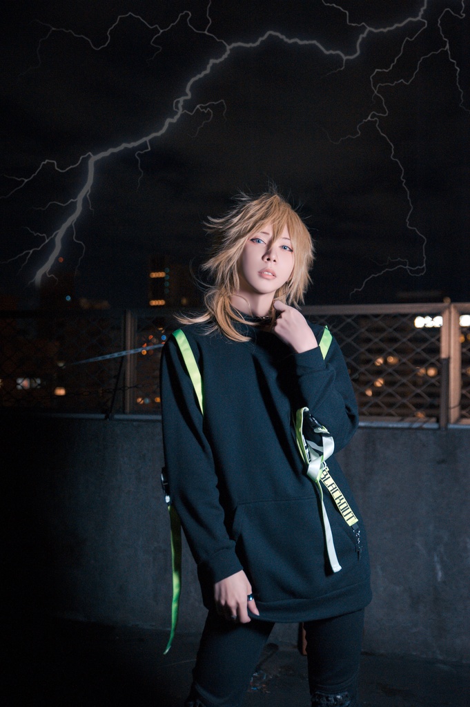 Jillpunkオリジナル 86+コラボ雷神鳴神太鼓モチーフ稲妻チャームアクセサリー蛍光テープゆったりパーカー フード付きトレーナー メンズ レディー V系 おしゃれ大きいサイズ男女兼用ファッション秋葉系カッコいい