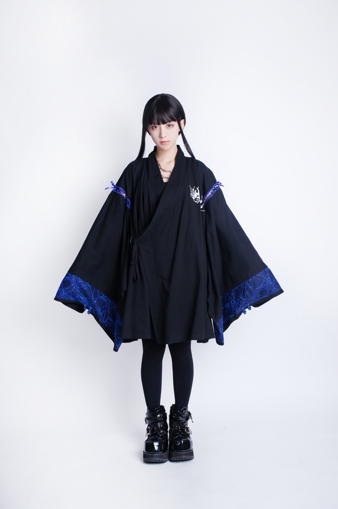 JillpunkオリジナルKERAアニメファンタジー 曼珠沙華彼岸花大正浪漫クモ網レース現代羽織和装ジャケットブレザー メンズ レディー V系カッコいい おしゃれ大きいサイズ男女兼用ファッション秋葉系