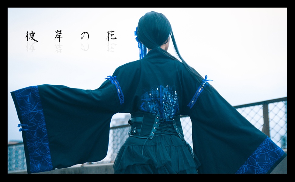 JillpunkオリジナルKERAアニメファンタジー 曼珠沙華彼岸花大正浪漫クモ網レース現代羽織和装ジャケットブレザー メンズ レディー V系カッコいい おしゃれ大きいサイズ男女兼用ファッション秋葉系