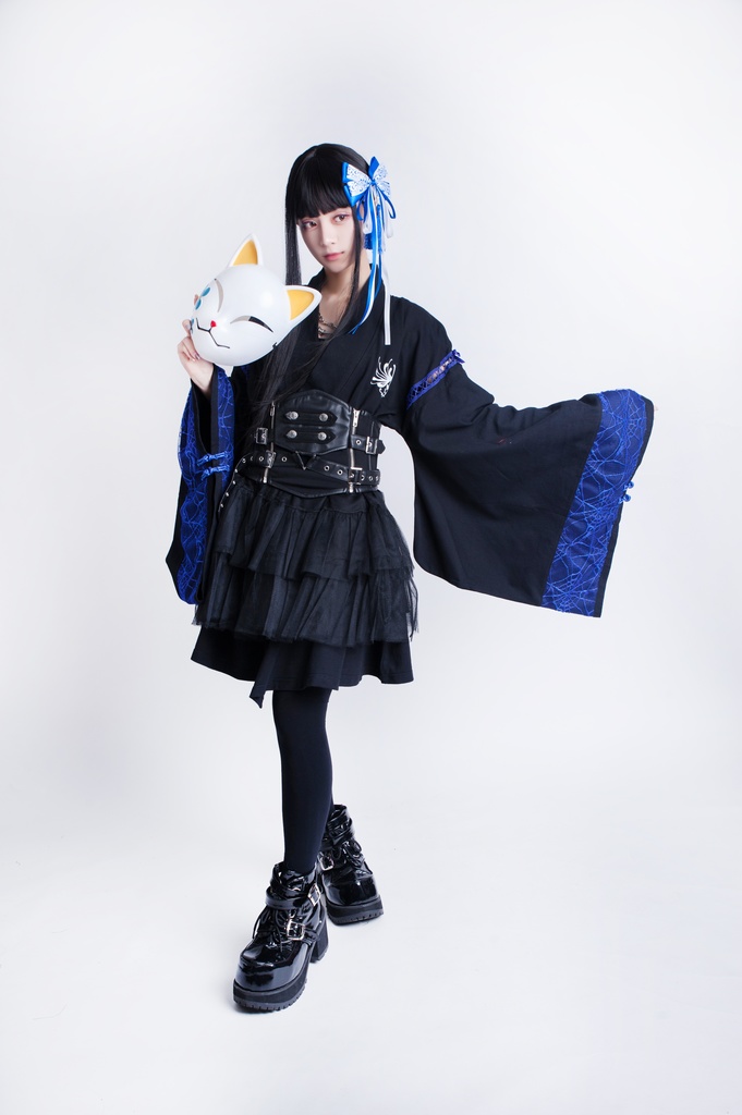 JillpunkオリジナルKERAアニメファンタジー 曼珠沙華彼岸花大正浪漫クモ網レース現代羽織和装ジャケットブレザー メンズ レディー V系カッコいい おしゃれ大きいサイズ男女兼用ファッション秋葉系