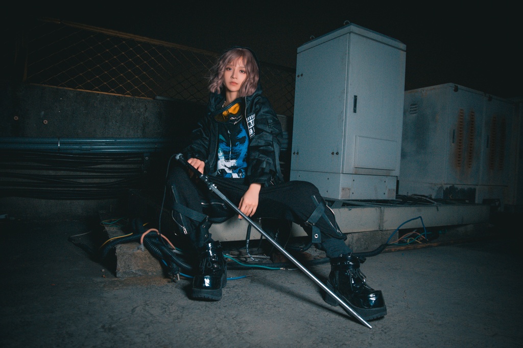 JillpunkオリジナルKERA アニメお宅機動警察NEET自宅警備隊ミリタリー戦術ポケット反射プリント耐水防水ウィンドウブレーカーパーカーゆったりジャケット パンクメンズ レディーズ おしゃれ大きいサイズ男女兼用ファッション秋葉系カッコいい