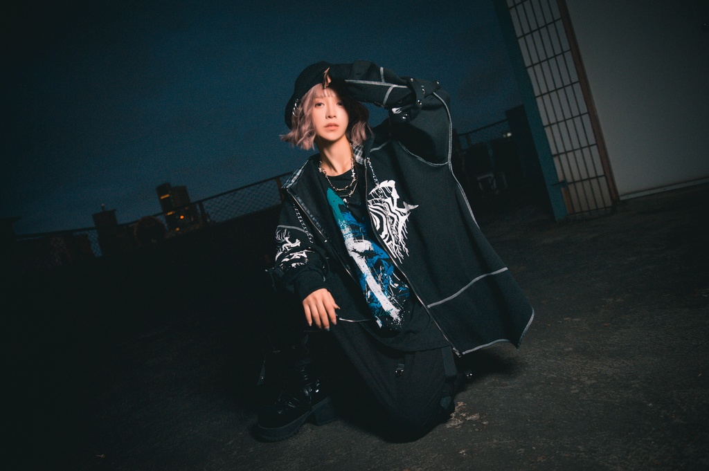 JillpunkオリジナルKERA ロック失われた安息日ヘヴィメタル記号長袖ゆったりパーカーアシンメトリー変形の裾ジャケット パンクメンズ レディーズ おしゃれ男女兼用ファッション秋葉系カッコいい