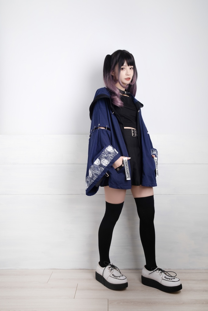 Jillpunk和風モード戦国武将物語 独眼竜伊達政宗 家紋刺繡 キモノスリーブ 安全ピンフード付き現代羽織 和装ジャケットブレザー オリジナル メンズ レディー V系カッコいい おしゃれ男女兼用ファッション秋葉系