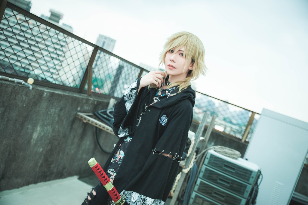 Jillpunk和風モード戦国武将物語 独眼竜伊達政宗 家紋刺繡 キモノスリーブ 安全ピンフード付き現代羽織 和装ジャケットブレザー オリジナル メンズ レディー V系カッコいい おしゃれ男女兼用ファッション秋葉系