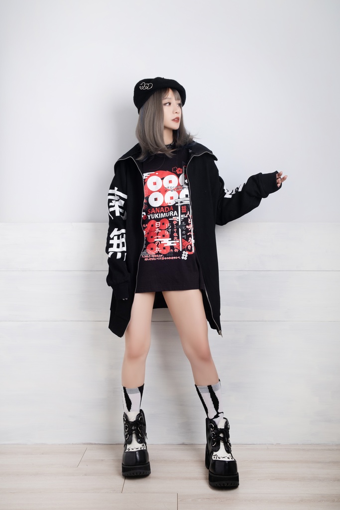 Jillpunkアニメ お宅和風 日本一の兵 真田幸村 六文銭 戦国旗印 プリント ゆったり半袖 Tシャツ Oversizeオーバーサイズ オリジナル メンズ レディーズ おしゃれ 男女兼用 ファッション 秋葉系 カッコいい