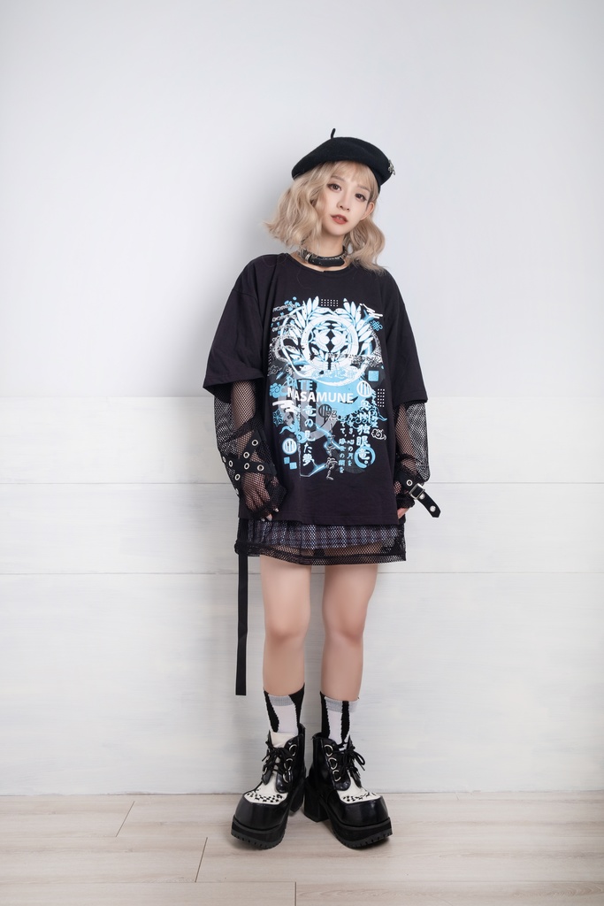 Jillpunkアニメ モード 戦国武将物語 独眼竜伊達政宗 プリント ゆったり半袖 Tシャツ Oversizeオーバーサイズ オリジナル メンズ レディーズ おしゃれ 男女兼用 ファッション 秋葉系 カッコいい