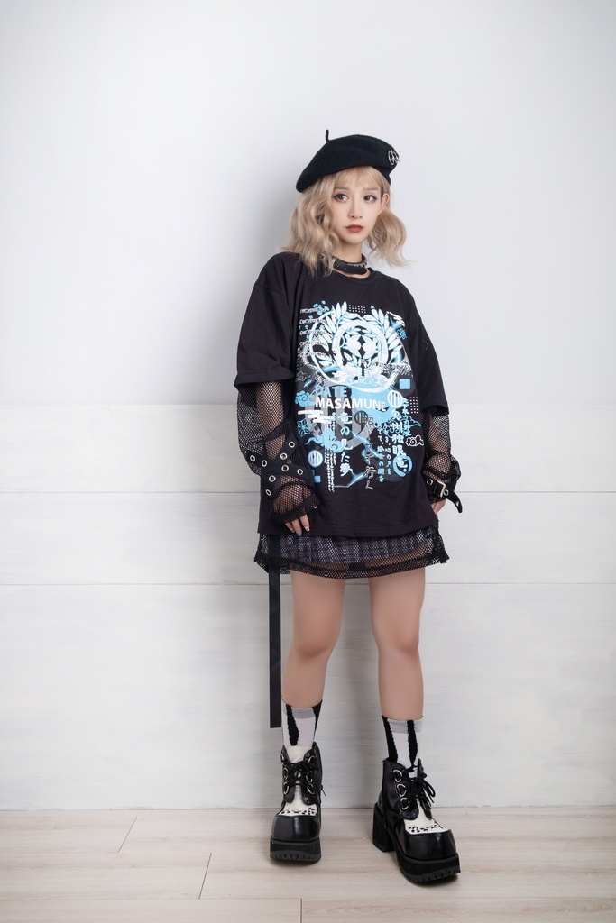 Jillpunkアニメ モード 戦国武将物語 独眼竜伊達政宗 プリント ゆったり半袖 Tシャツ Oversizeオーバーサイズ オリジナル メンズ レディーズ おしゃれ 男女兼用 ファッション 秋葉系 カッコいい