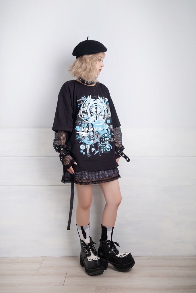 Jillpunkアニメ モード 戦国武将物語 独眼竜伊達政宗 プリント ゆったり半袖 Tシャツ Oversizeオーバーサイズ オリジナル メンズ レディーズ おしゃれ 男女兼用 ファッション 秋葉系 カッコいい