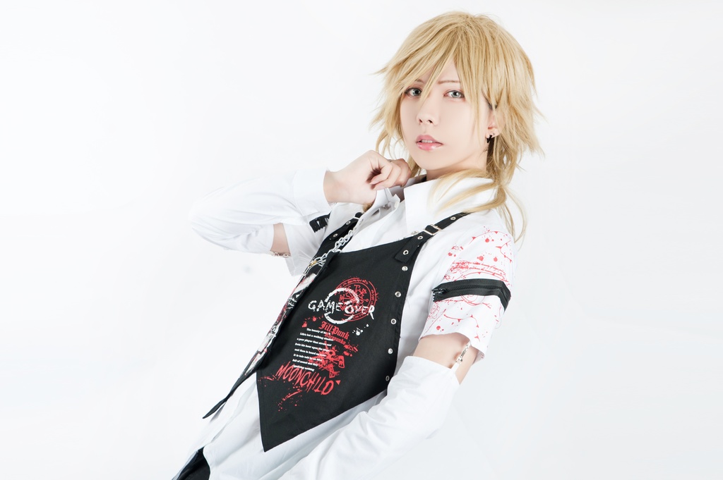 Jillpunk クラシックパンク ロック ヘヴィメタルスピリッツ 鉄チェーンウェストコートベスト アームカバー付き 半袖ドレスシャツ 2点セット オリジナルメンズ レディーズ おしゃれ男女兼用ファッション兄系カッコいい