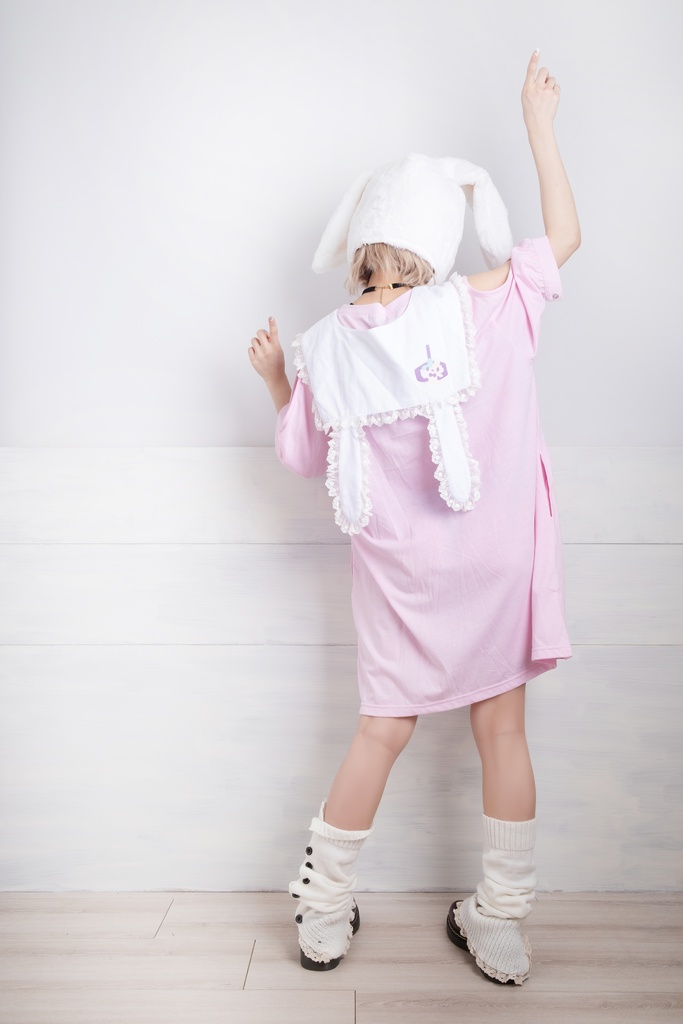 Jillpunkロリータ夢かわいい 可愛いおしゃれ 萌え テーマパーク クレーンゲーム ネクタイ付きレースヘム水兵服 兎耳セーラーカラー ゆったりワンピース・ドレス オリジナル原宿おしゃれ姫系森女