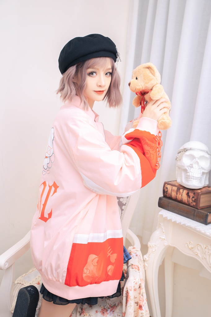 Jillpunkメンヘラ病みカワ rinihimmeコラボ ネコ救急隊猫 タータンチェック柄 チュールカバー タウンユース ジェリーチャーム付き 長袖ウィンドウブレーカー ジャケット オリジナル メンズレディース 森系 ロリータ おしゃれ可愛い地雷系萌え