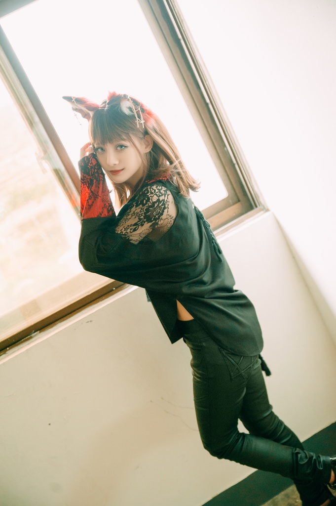 Jillpunk中華風チャイナモード OTOCHIコラボ 桔梗百合 オフショルダー 肩見せ 中国結び富貴結 重ね風 透けレース タッセルストラップ 長袖ブラウス カットソー 和風オリジナル メンズ レディーズ おしゃれ男女兼用ファッション セクシー