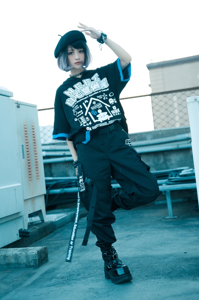 Jillpunkアニメ カッコいいお宅 ニ次コン 機動警察 NEET 自宅警備員 ワークスペック ジョガーパンツ ゆったり ミリタリー迷彩 オールシーズン ズボン テーパードパンツ オリジナル メンズ レディーズ おしゃれ 男女兼用 ファッション 秋葉系