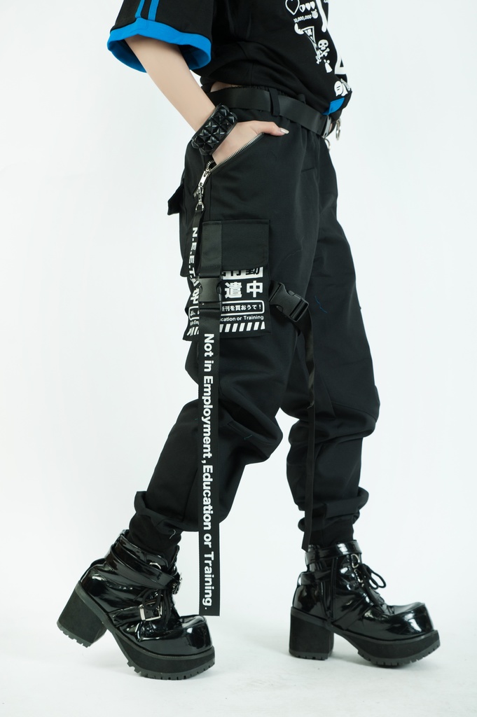 Jillpunkアニメ カッコいいお宅 ニ次コン 機動警察 NEET 自宅警備員 ワークスペック ジョガーパンツ ゆったり ミリタリー迷彩 オールシーズン ズボン テーパードパンツ オリジナル メンズ レディーズ おしゃれ 男女兼用 ファッション 秋葉系