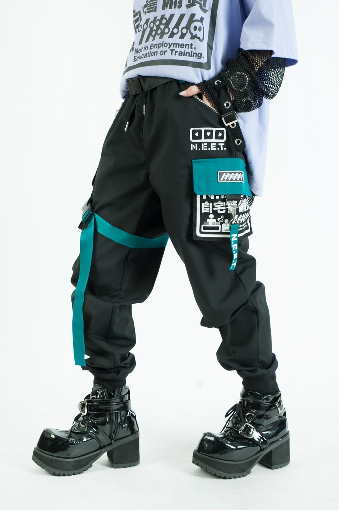 Jillpunkアニメ カッコいいお宅 ニ次コン 機動警察 NEET 自宅警備員 ワークスペック ジョガーパンツ ゆったり ミリタリー迷彩 オールシーズン ズボン テーパードパンツ オリジナル メンズ レディーズ おしゃれ 男女兼用 ファッション 秋葉系
