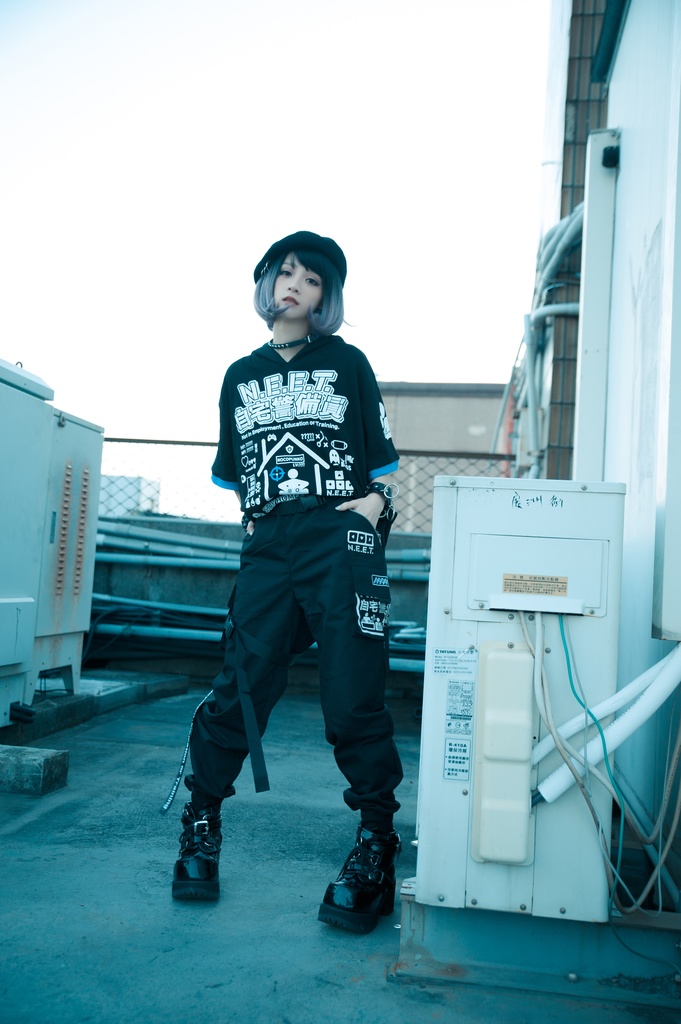 Jillpunkアニメ カッコいいお宅 ニ次コン 機動警察 NEET 自宅警備員 ワークスペック ジョガーパンツ ゆったり ミリタリー迷彩 オールシーズン ズボン テーパードパンツ オリジナル メンズ レディーズ おしゃれ 男女兼用 ファッション 秋葉系