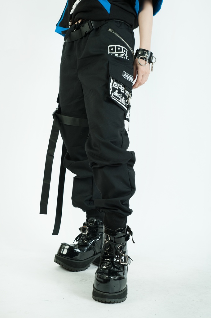 Jillpunkアニメ カッコいいお宅 ニ次コン 機動警察 NEET 自宅警備員 ワークスペック ジョガーパンツ ゆったり ミリタリー迷彩 オールシーズン ズボン テーパードパンツ オリジナル メンズ レディーズ おしゃれ 男女兼用 ファッション 秋葉系