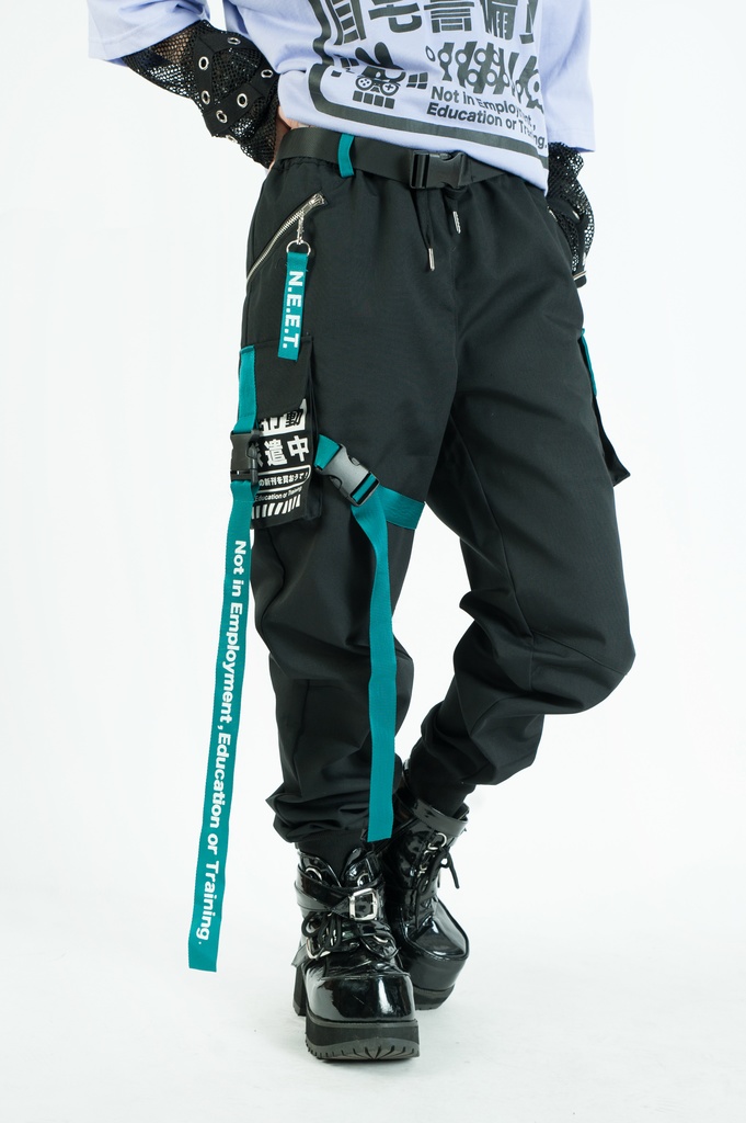 Jillpunkアニメ カッコいいお宅 ニ次コン 機動警察 NEET 自宅警備員 ワークスペック ジョガーパンツ ゆったり ミリタリー迷彩 オールシーズン ズボン テーパードパンツ オリジナル メンズ レディーズ おしゃれ 男女兼用 ファッション 秋葉系