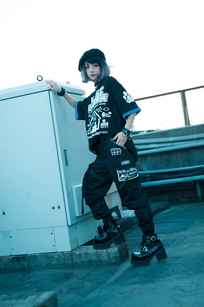 Jillpunkアニメ カッコいいお宅 ニ次コン 機動警察 NEET 自宅警備員 ワークスペック ジョガーパンツ ゆったり ミリタリー迷彩 オールシーズン ズボン テーパードパンツ オリジナル メンズ レディーズ おしゃれ 男女兼用 ファッション 秋葉系