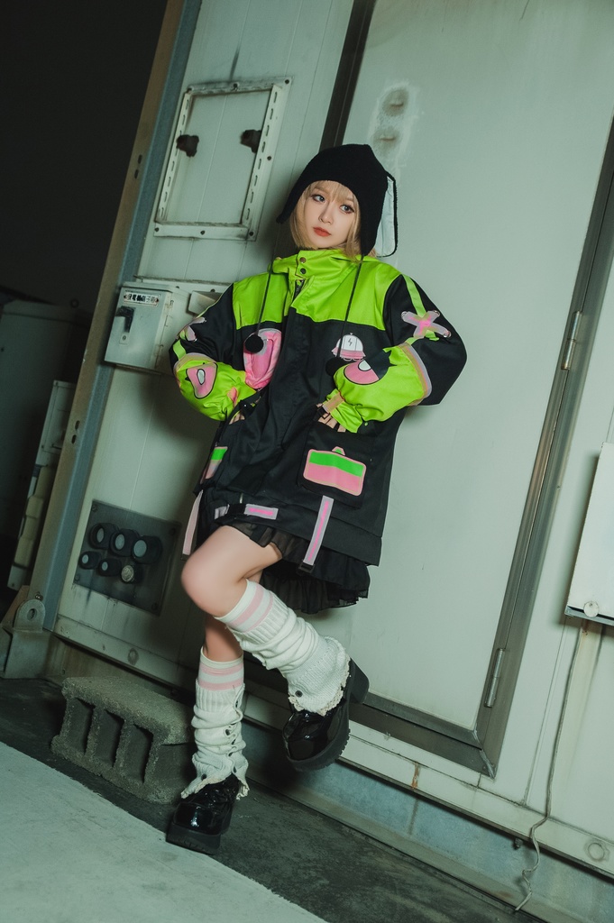 Jillpunk病みカワ 台湾画師蕾卡reikaコラボ 白日夢異星UFO エイリアン 痛バッグ 反対色 キルティング ゆったりパーカー フード付きジャケット オリジナルメンズ レディーズ カジュアル おしゃれ大きいサイズ男女兼用 可愛い