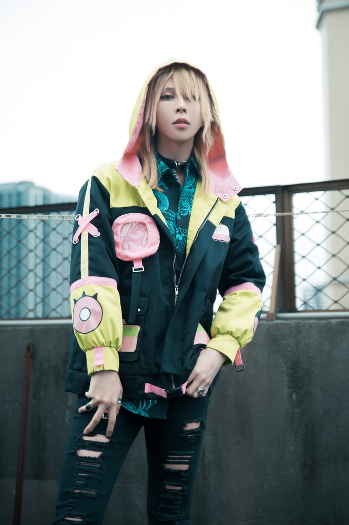 Jillpunk病みカワ 台湾画師蕾卡reikaコラボ 白日夢異星UFO エイリアン 痛バッグ 反対色 キルティング ゆったりパーカー フード付きジャケット オリジナルメンズ レディーズ カジュアル おしゃれ大きいサイズ男女兼用 可愛い