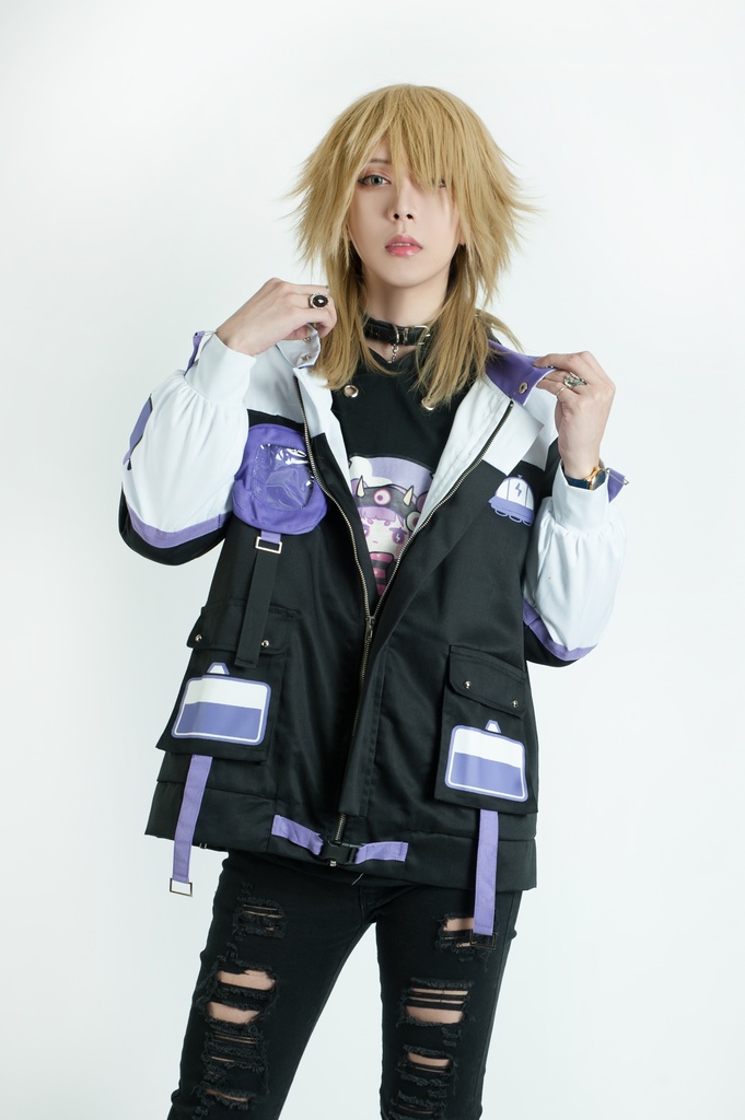 Jillpunk病みカワ 台湾画師蕾卡reikaコラボ 白日夢異星UFO エイリアン 痛バッグ 反対色 キルティング ゆったりパーカー フード付きジャケット オリジナルメンズ レディーズ カジュアル おしゃれ大きいサイズ男女兼用 可愛い