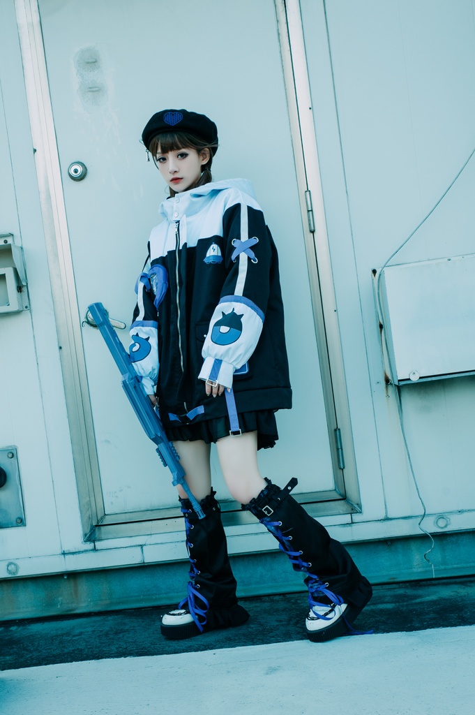 Jillpunk病みカワ 台湾画師蕾卡reikaコラボ 白日夢異星UFO エイリアン 痛バッグ 反対色 キルティング ゆったりパーカー フード付きジャケット オリジナルメンズ レディーズ カジュアル おしゃれ大きいサイズ男女兼用 可愛い