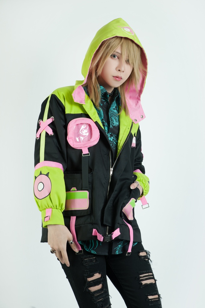 Jillpunk病みカワ 台湾画師蕾卡reikaコラボ 白日夢異星UFO エイリアン 痛バッグ 反対色 キルティング ゆったりパーカー フード付きジャケット オリジナルメンズ レディーズ カジュアル おしゃれ大きいサイズ男女兼用 可愛い