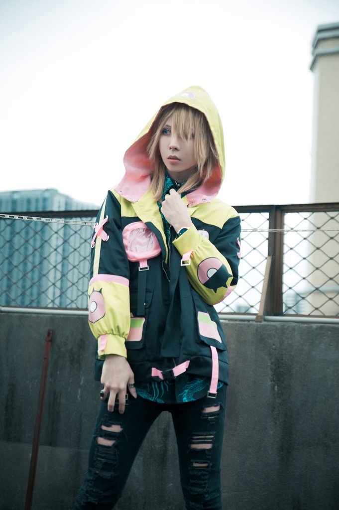 Jillpunk病みカワ 台湾画師蕾卡reikaコラボ 白日夢異星UFO エイリアン 痛バッグ 反対色 キルティング ゆったりパーカー フード付きジャケット オリジナルメンズ レディーズ カジュアル おしゃれ大きいサイズ男女兼用 可愛い