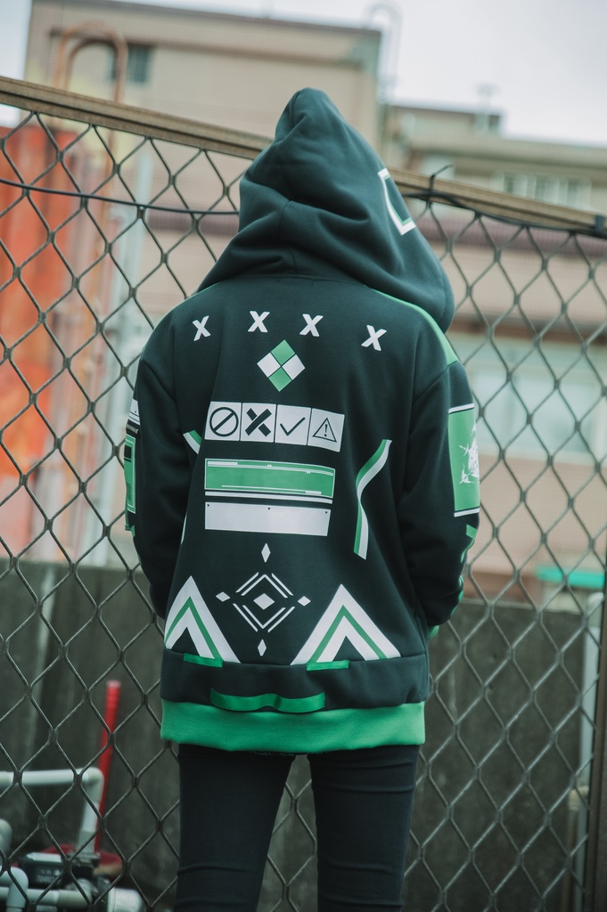 Jillpunkアニメファッション ニ次コン 鳥海鵜己コラボ 雲散楼鳥 ゲームモチーフ タクティカル ミリタリー 特殊部隊 裏起毛 ゆったりパーカー長袖 フード付きジャケット オリジナルメンズ レディーズ カジュアル おしゃれ男女兼用 兄系カッコいい