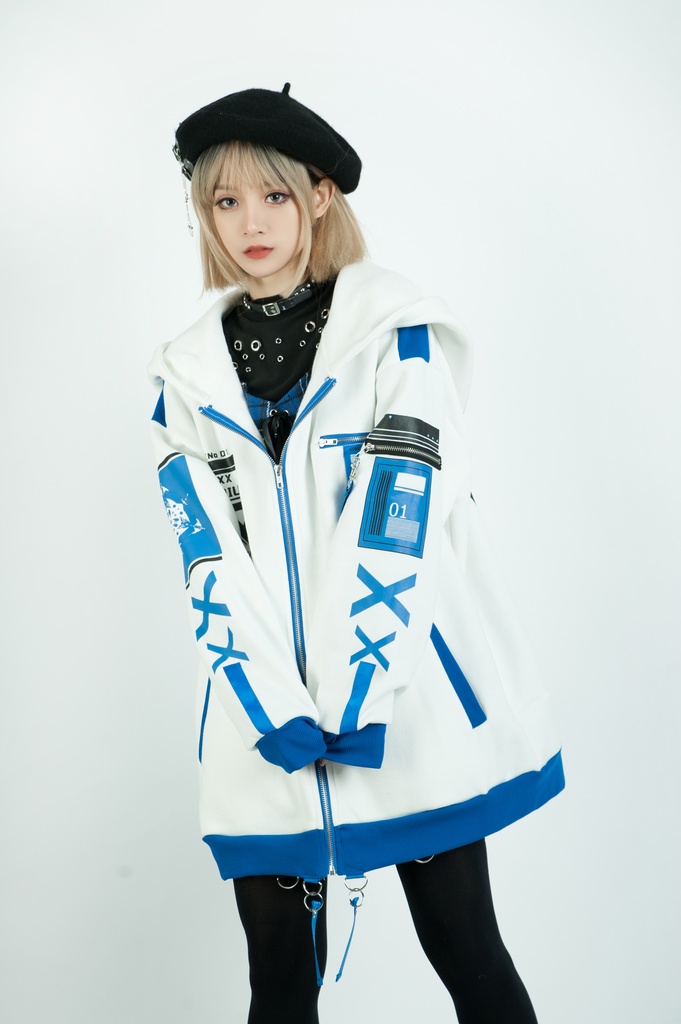 Jillpunkアニメファッション ニ次コン 鳥海鵜己コラボ 雲散楼鳥 ゲームモチーフ タクティカル ミリタリー 特殊部隊 裏起毛 ゆったりパーカー長袖 フード付きジャケット オリジナルメンズ レディーズ カジュアル おしゃれ男女兼用 兄系カッコいい