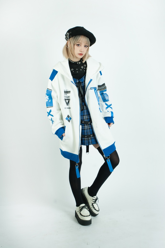 Jillpunkアニメファッション ニ次コン 鳥海鵜己コラボ 雲散楼鳥 ゲームモチーフ タクティカル ミリタリー 特殊部隊 裏起毛 ゆったりパーカー長袖 フード付きジャケット オリジナルメンズ レディーズ カジュアル おしゃれ男女兼用 兄系カッコいい